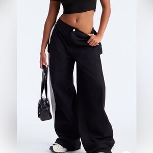 Fashion Nova Black Wide-Leg Pants